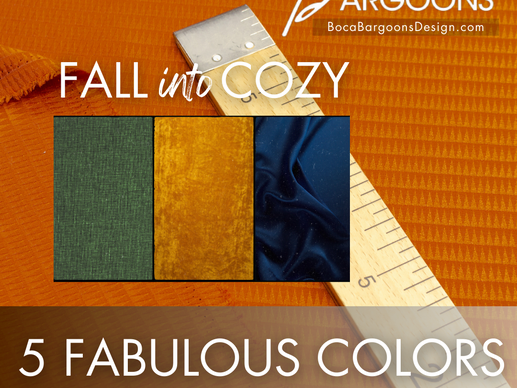 Fall into Cozy Comfort: 5 Fabulous Fabric Colors for Your Autumn Reupholstery!